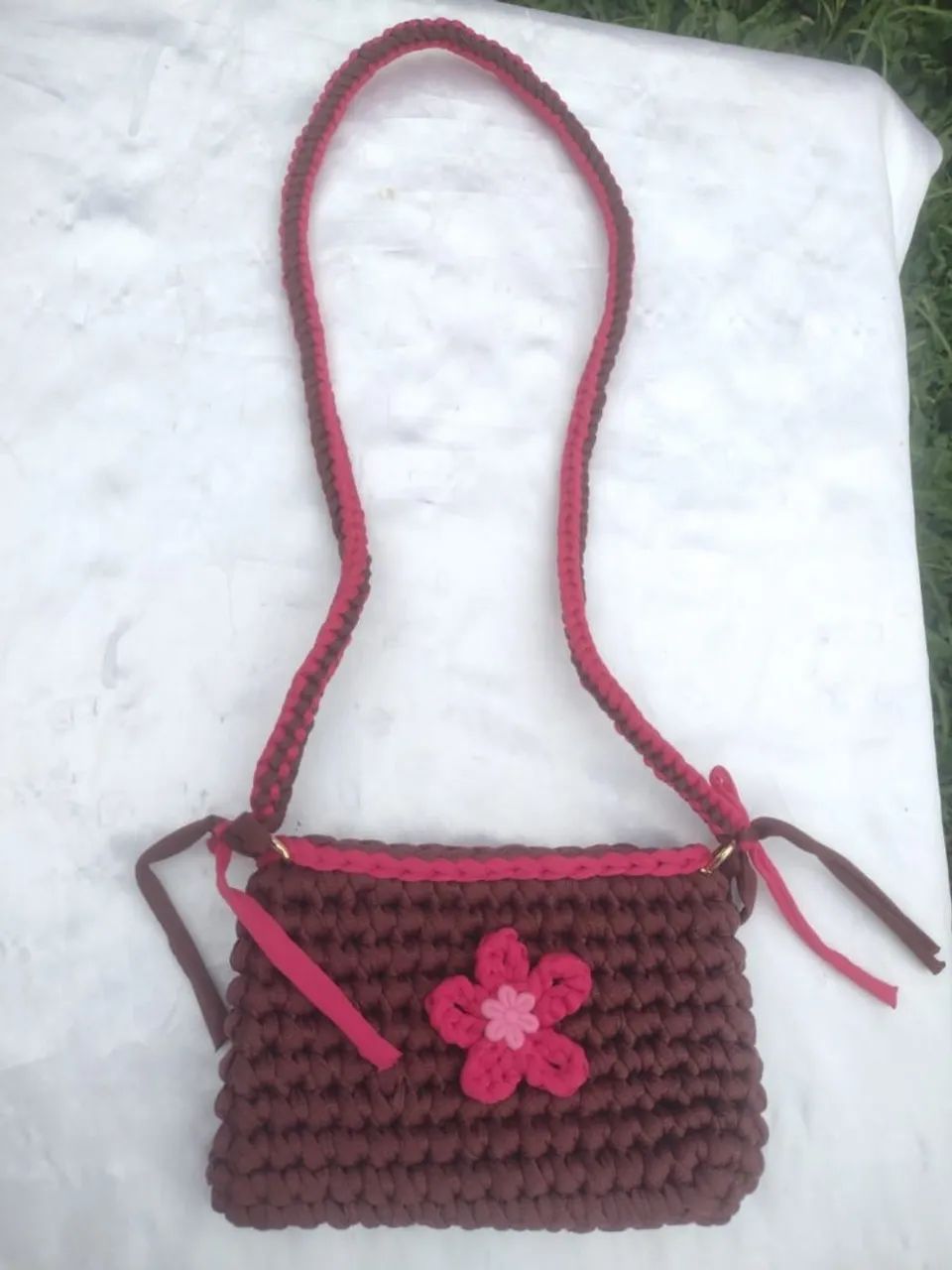 Bolsas de crochê infantil Grande