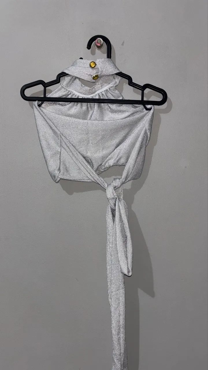 Conjunto de brilho prata tamanho P - Foto 2
