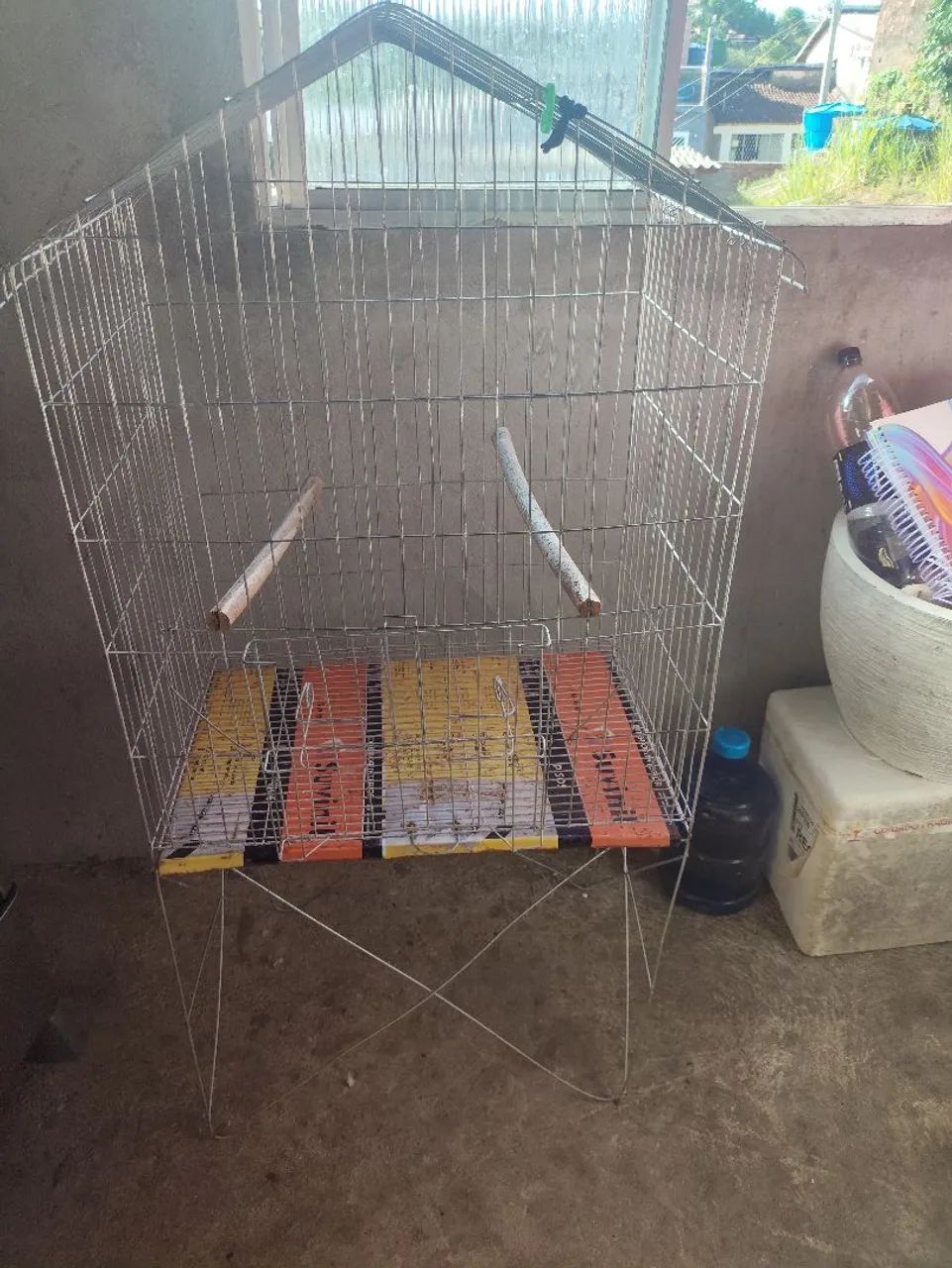 Gaiola grande de ferro 