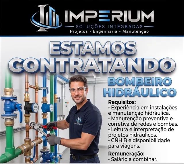 Vaga de Eletricista, Téc. em Refrigeração, Encanador e pintor. - Foto 3