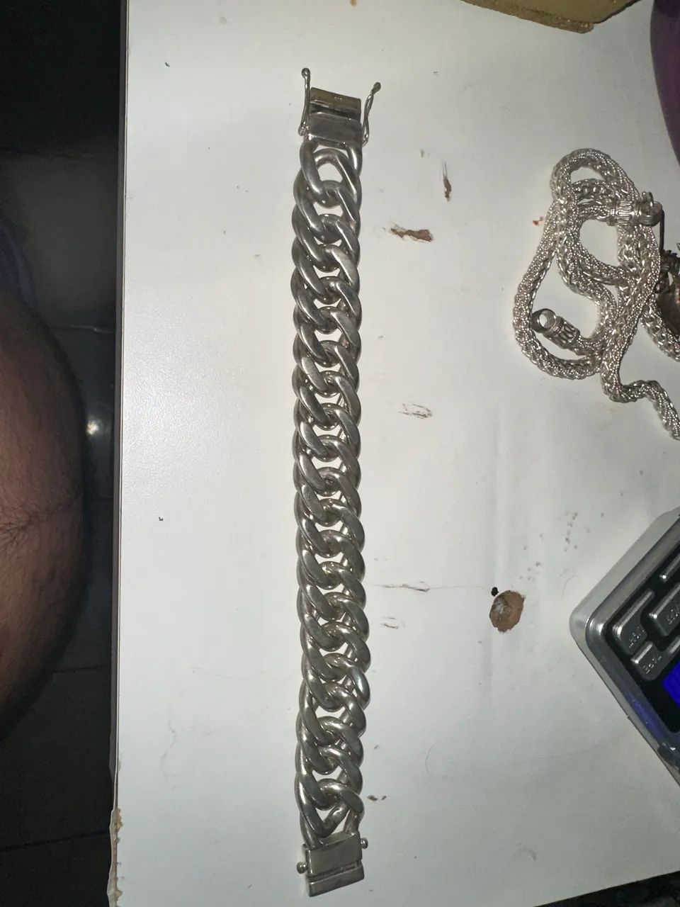 Pulseira de prata 925 -172,9g - Foto 3