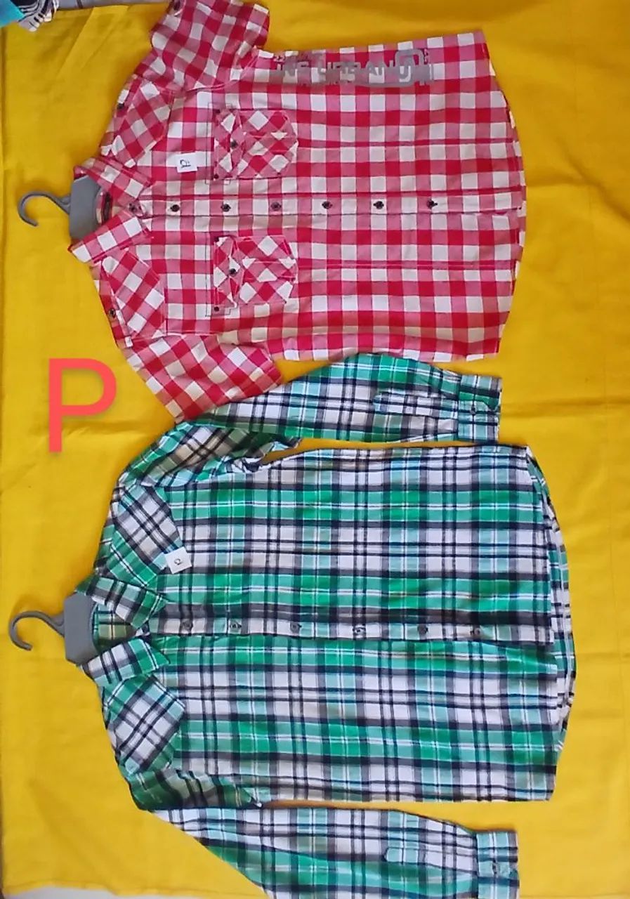 Camisas xadrez masculina P e M