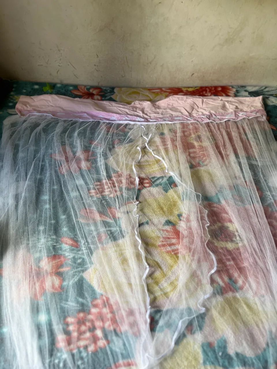 Kit de berço rosa e branco - Foto 4