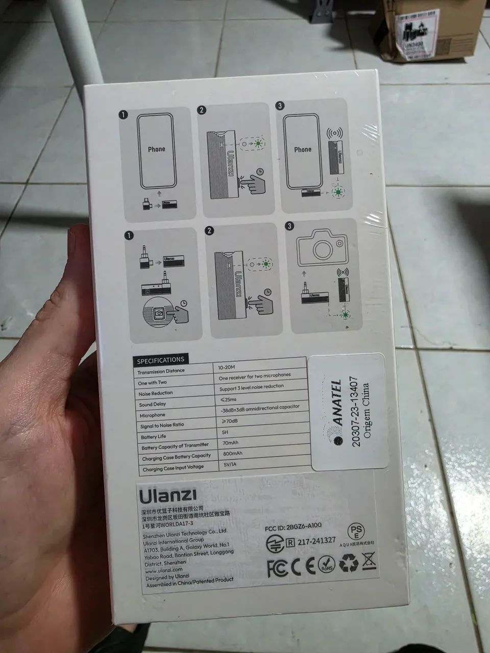 Microfone Sem fio lapela ulanzi A100 - Foto 3