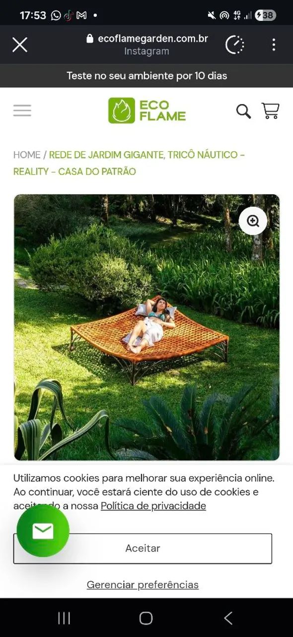 Rede de jardim trico náutico ,a casa do patrão  - Foto 2