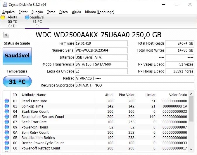 HD Western Digital 250GB SATA 6Gb/s Blue 3.5" - Foto 3