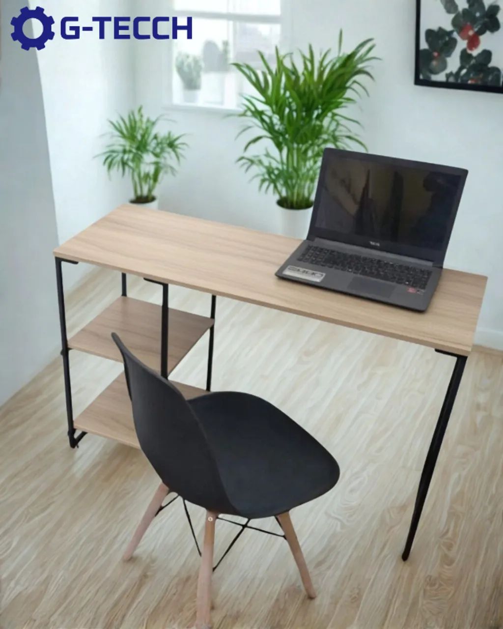 Escrivaninha 1,1m NOVA Mesa Multiuso para Computador Notebook Escritório de Estudo Office - Foto 3