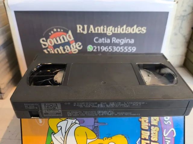 Fita VHS original da coleção Os Simpson intitulada /Em Seus Lugares, Posição de Largada AI - Foto 4