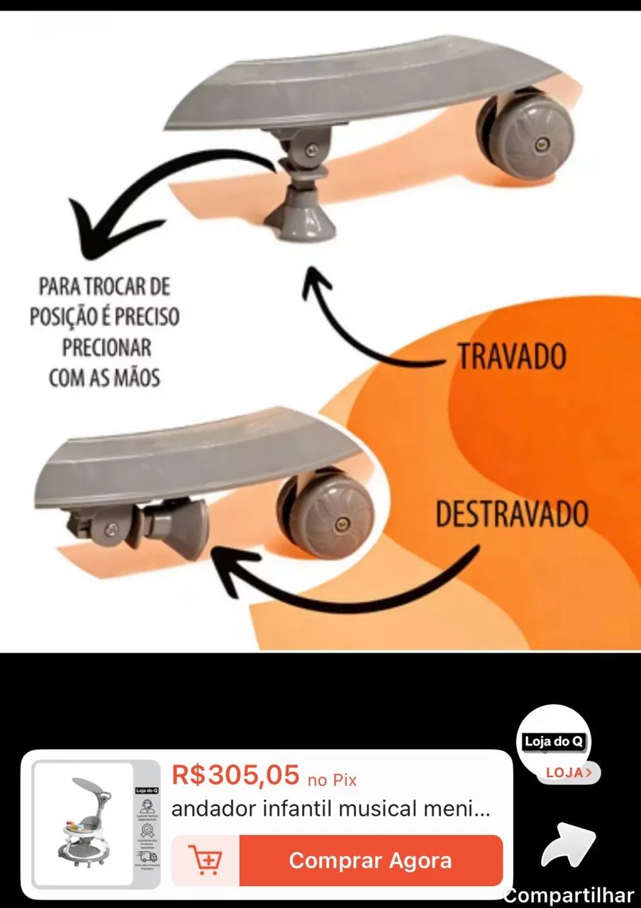 Andador de bebê  - Foto 3