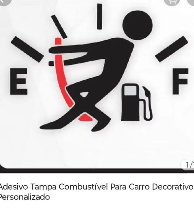 Adesivo para carro tampa de combustível ? - Foto 3