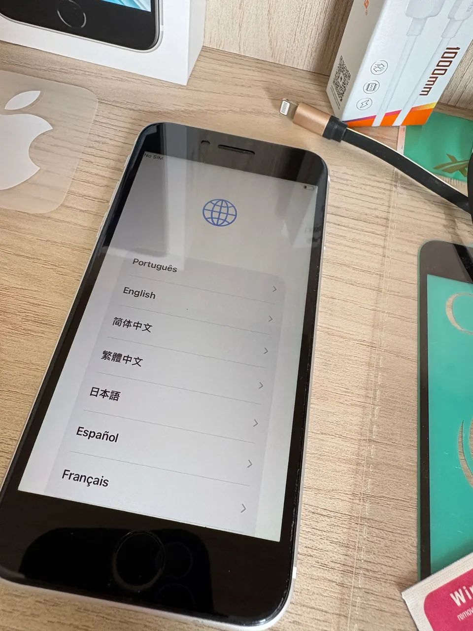 iPhone SE 2020 Branco 128GB - Caixa e Acessórios (Impecável) - Foto 4