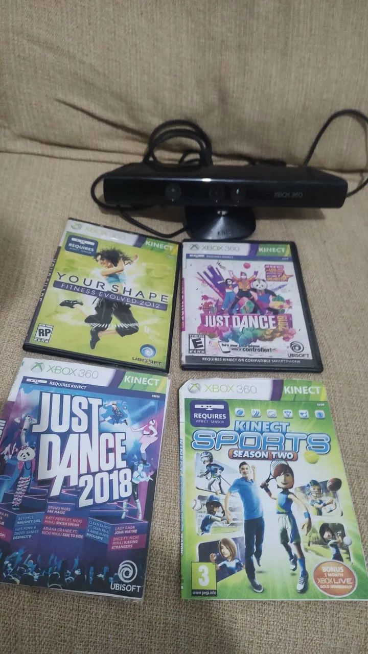 KINECT XBOX 360 original + 4 JOGOS - Foto 4