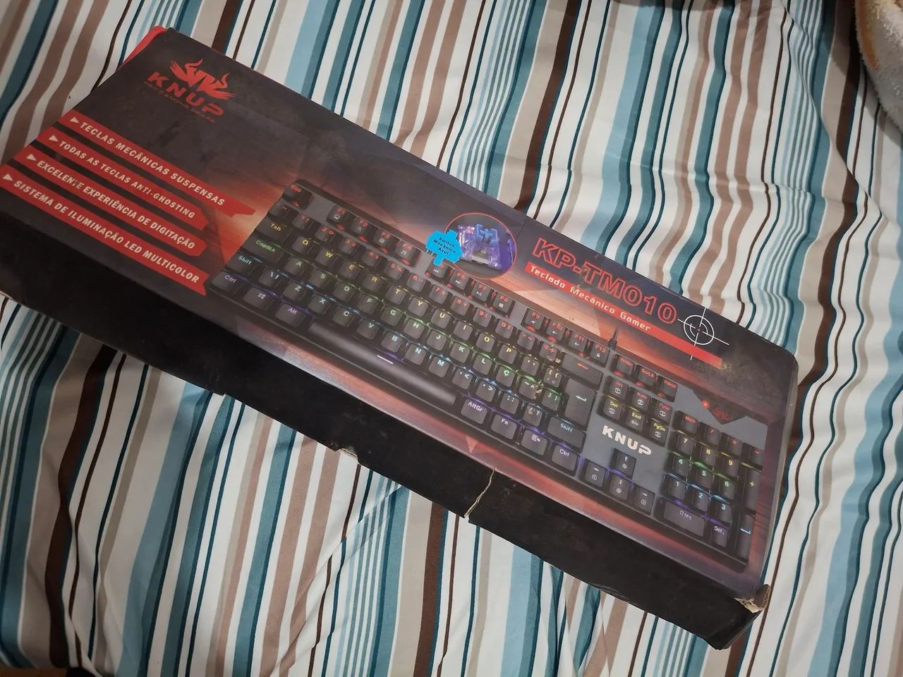 Teclado mecânico knup e mouse rgb - Foto 3