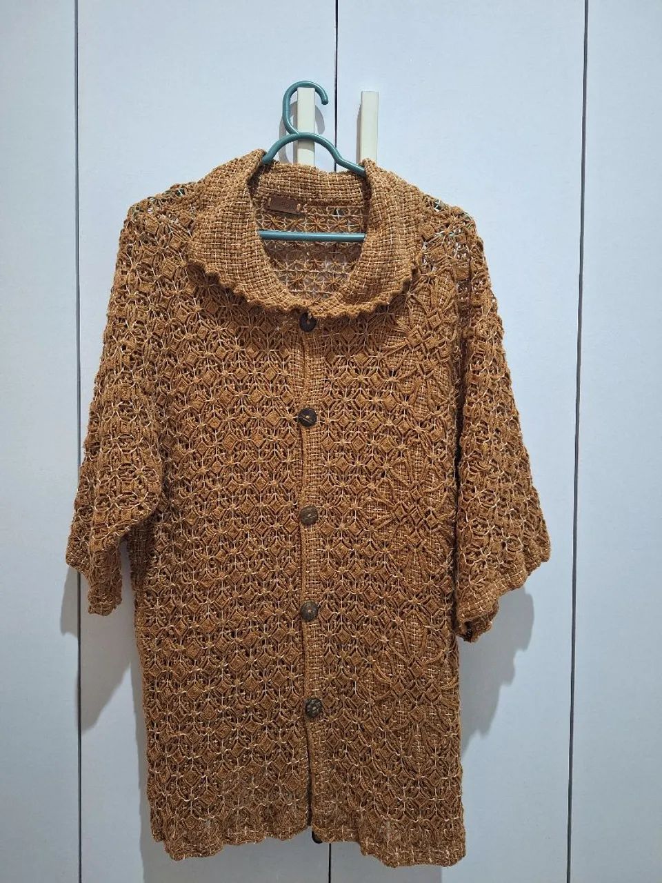 Camisa renda filé tamanho g