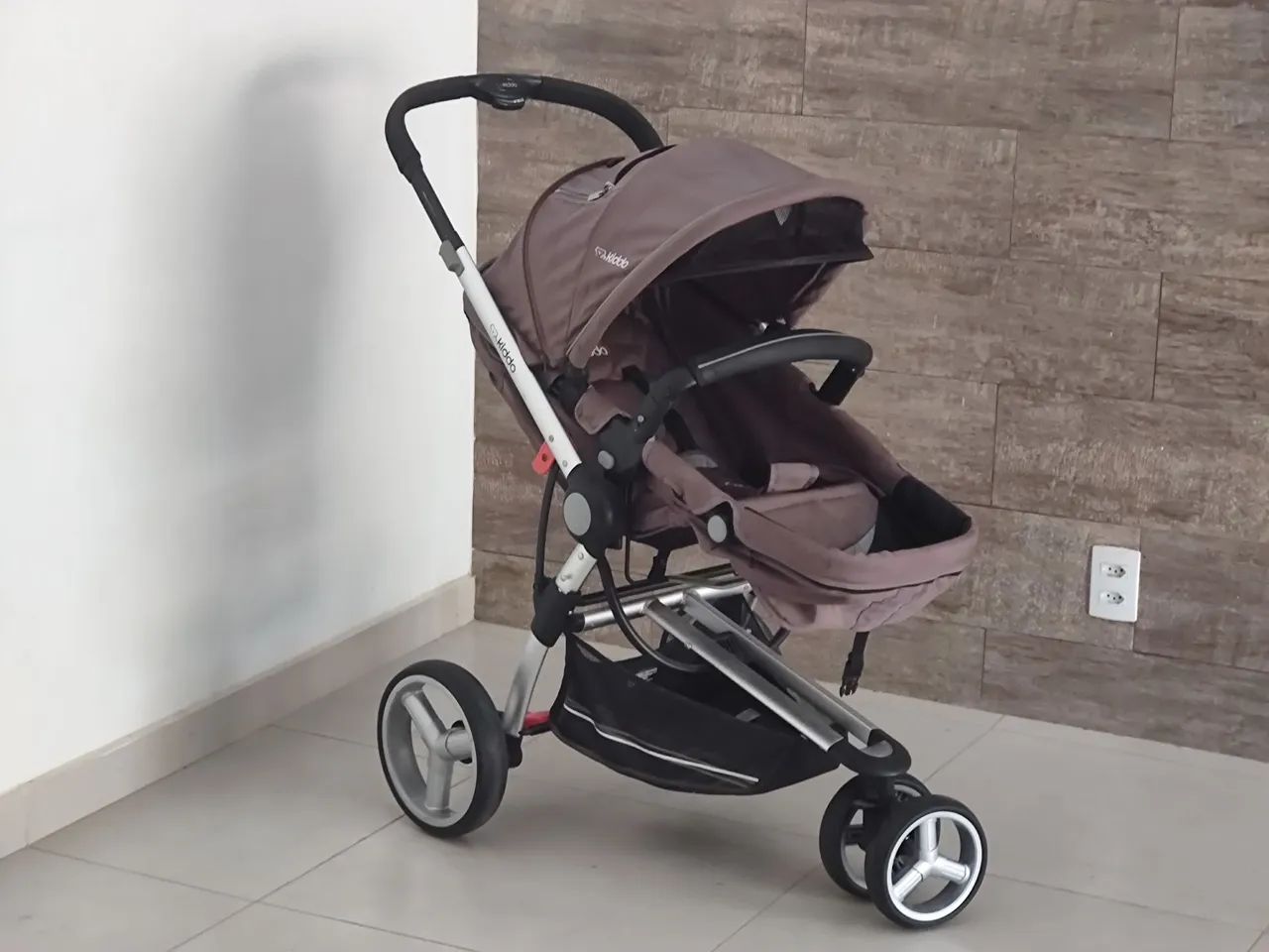 Carrinho Kiddo Compass II Completo + Bebê Conforto Com Base - Impecável - Foto 3