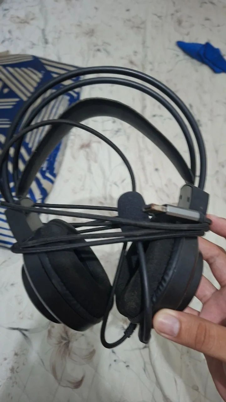 Headset Gamer ELG USB com Iluminação LED e Microfone (Usado) 