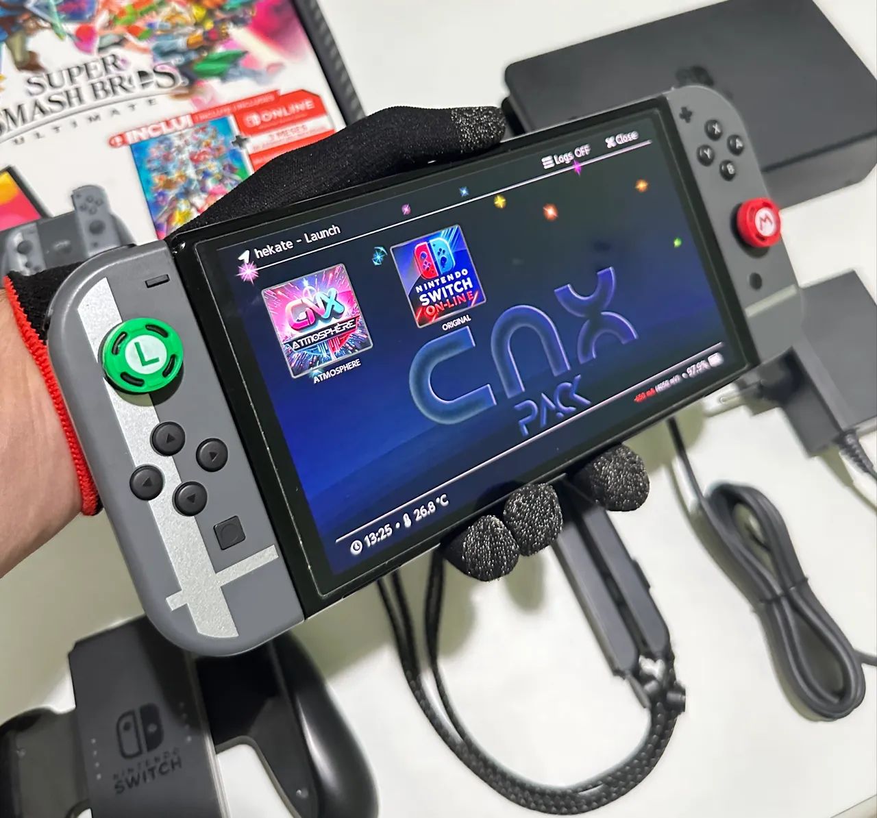 Nintendo Switch OLED Desbloqueado 256gb Edição Especial - Foto 4