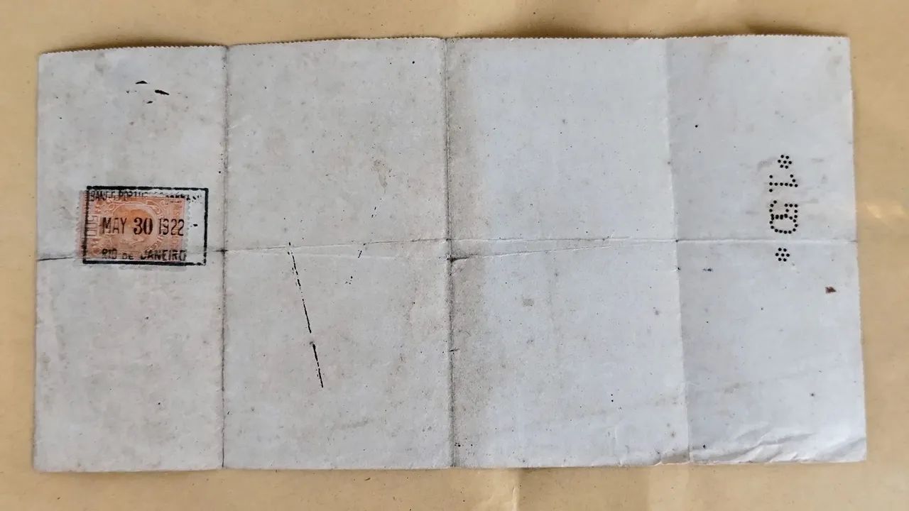 Documento do Banco Português do Brasil,  1922 - Foto 4