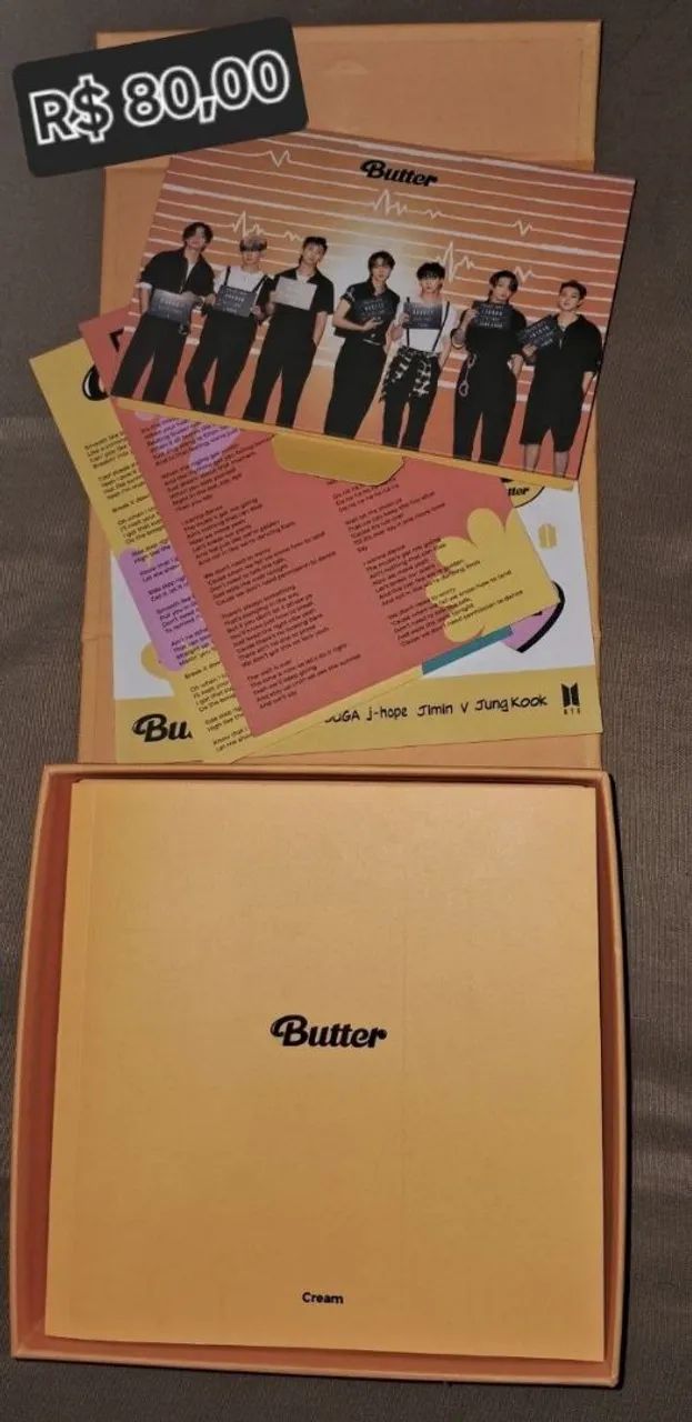 Álbum BTS "Butter" (aberto)