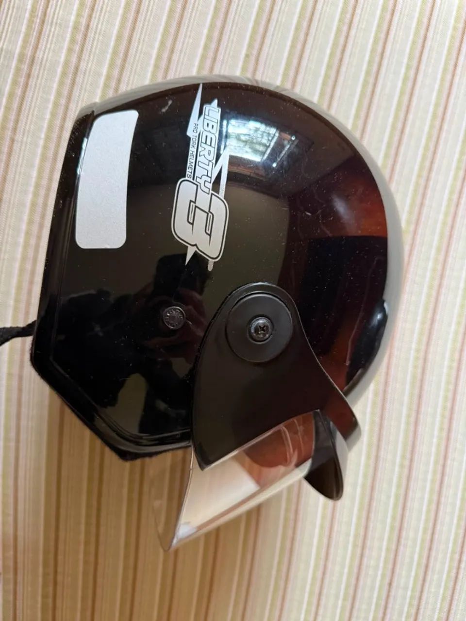 DOIS CAPACETES ABERTOS PARA MOTOCICLISTA - Foto 4