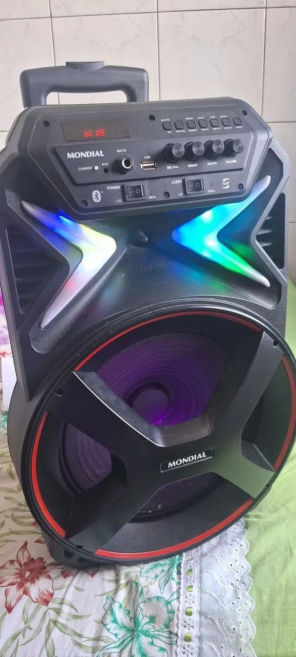 CAIXA DE SOM MONDIAL BLUETOOTH