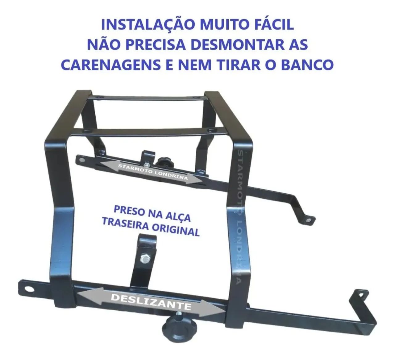 Suporte Baú CG Titan E Fan 2009 até 2013 - Pode Levar Garupa