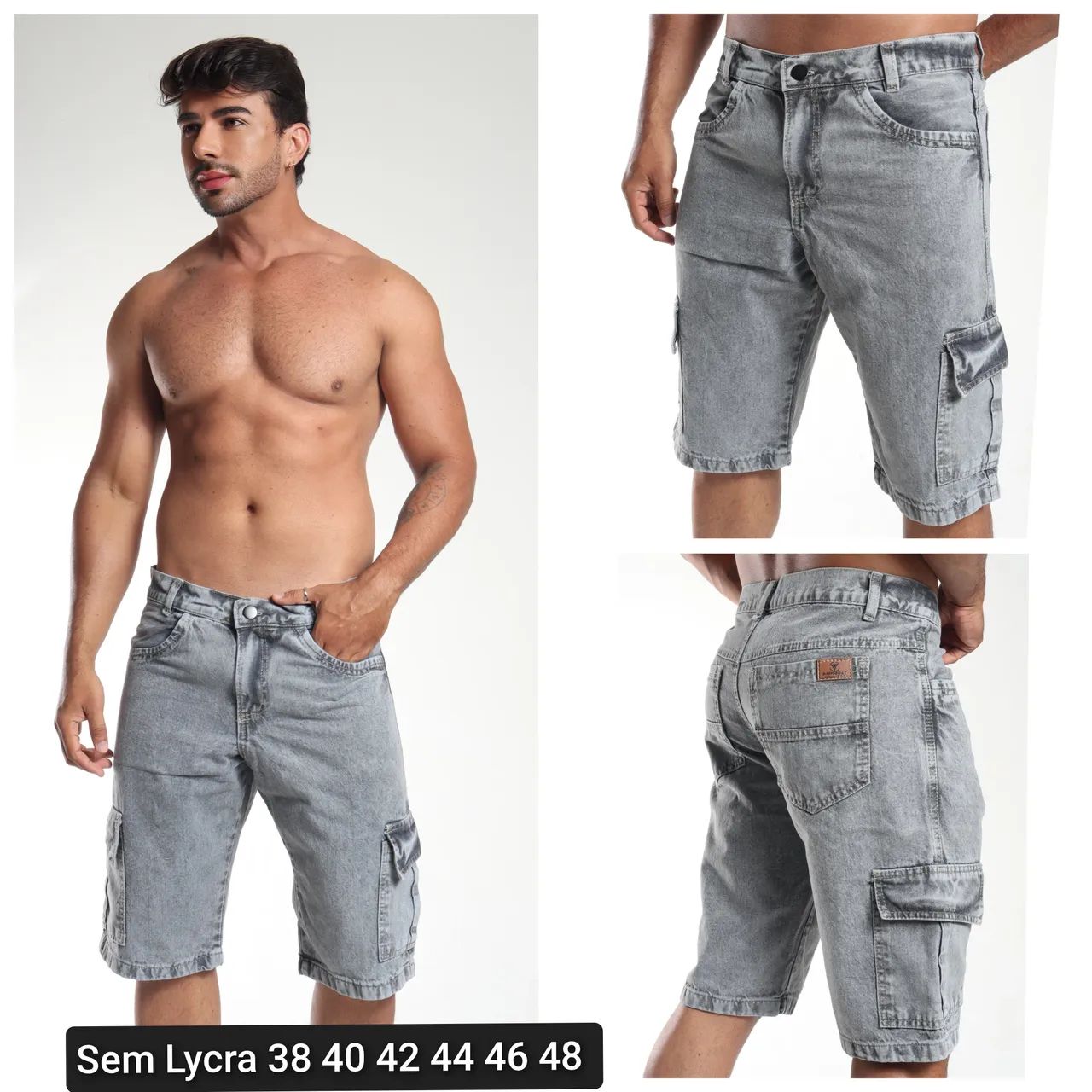 Bermudas Jens cargo masculino 
