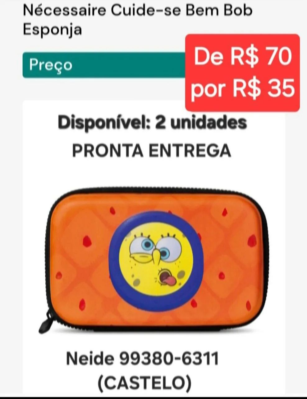 Bob Esponja O Boticário  - Foto 2