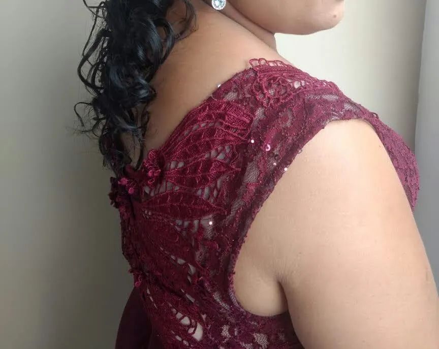 Vestido plus marsala  - Foto 3