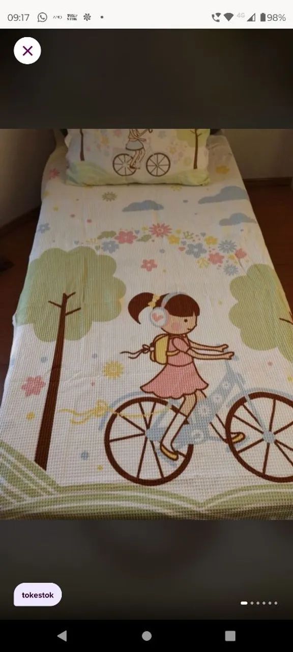 Colcha infantil solteiro Tok Stok