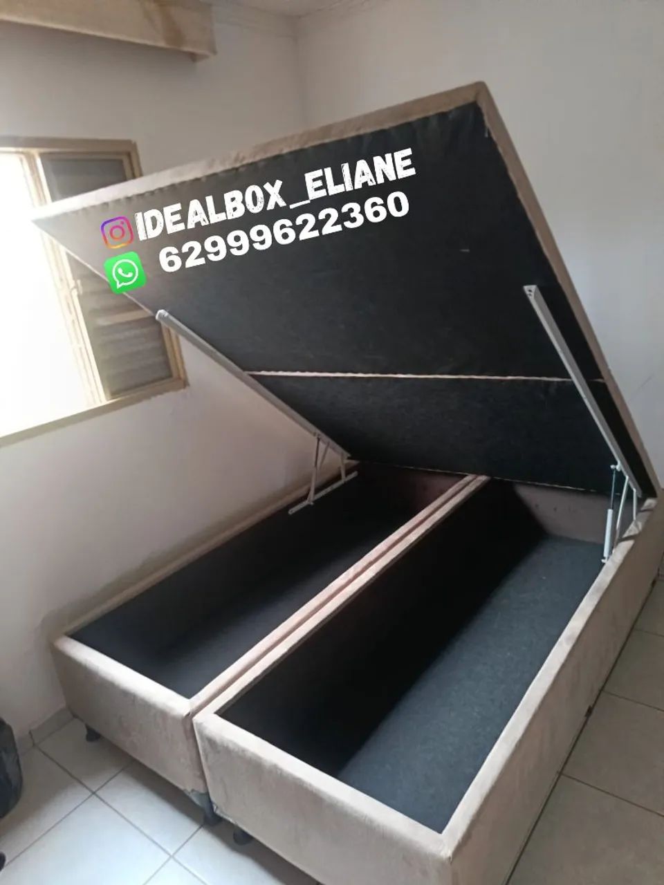 Base box baú Queen 1,58×198 _ Mega espaçoso  - Foto 3
