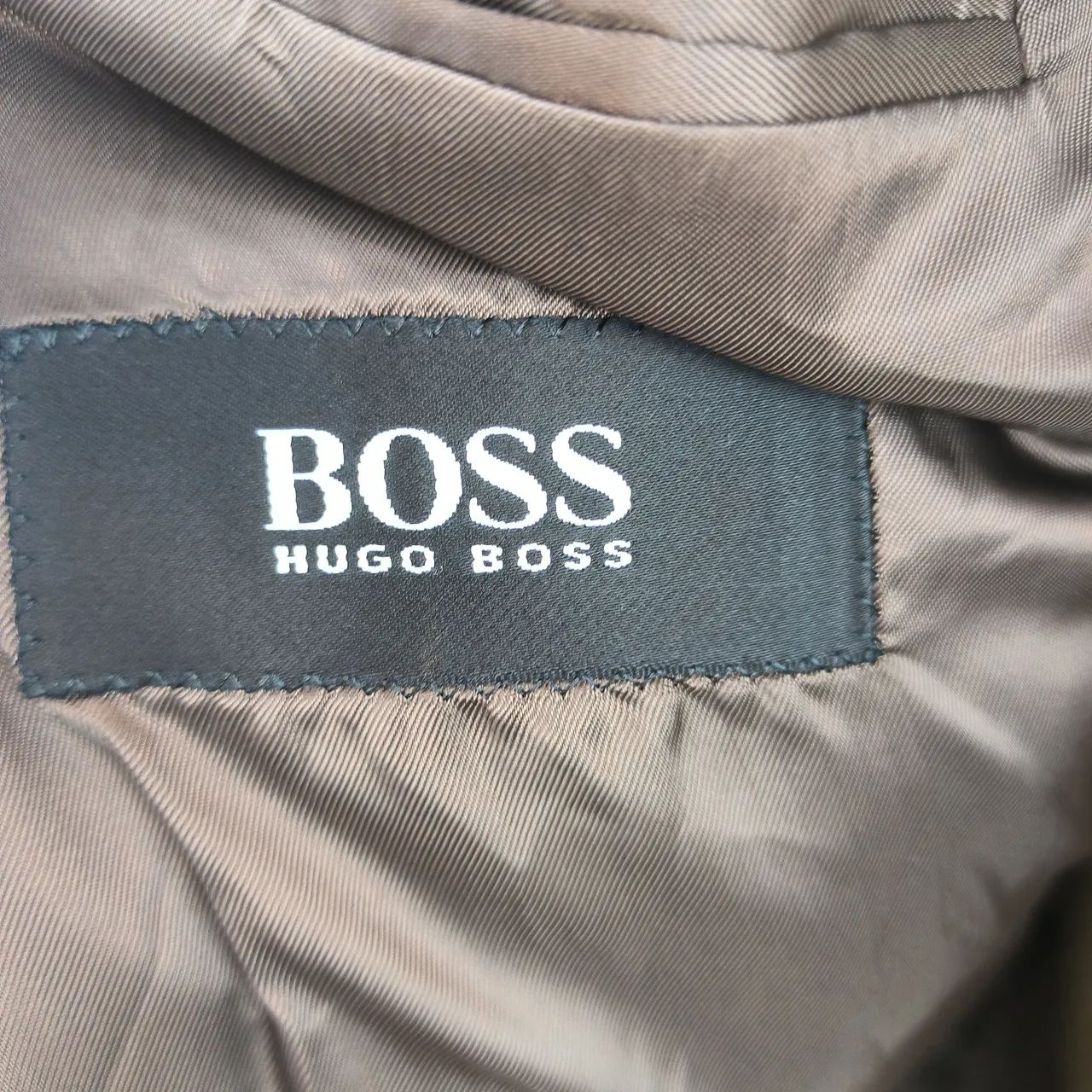 Blazer longo Hugo Boss masculino G marrom escuro - Foto 5