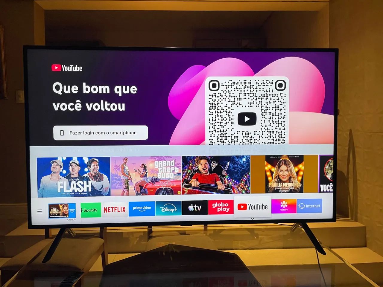 SmarTV Samsung 50" 4K UHD - Excelente Estado