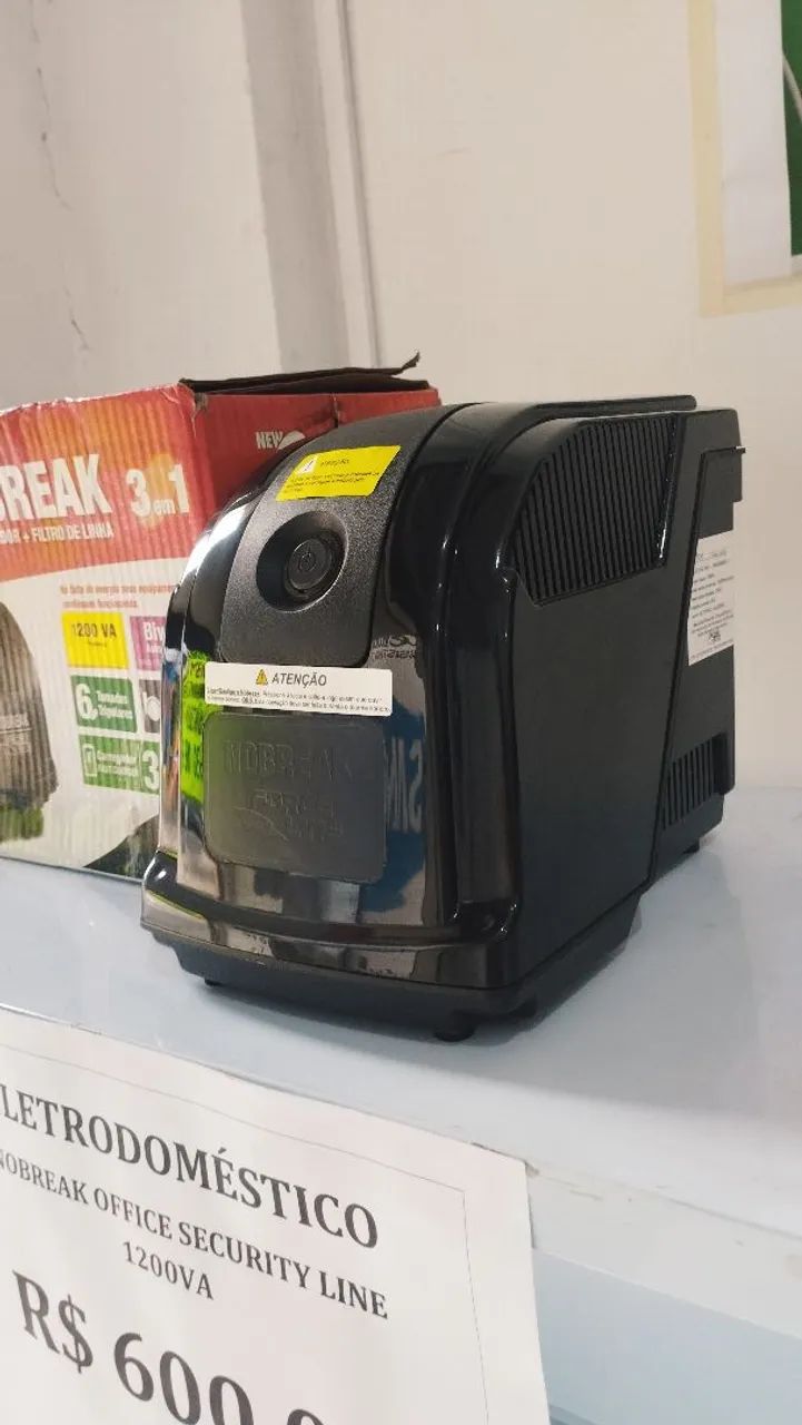 NOBREAK OFFICE SECURITY LINE 1200VA BIVOLT 6 TOMADAS