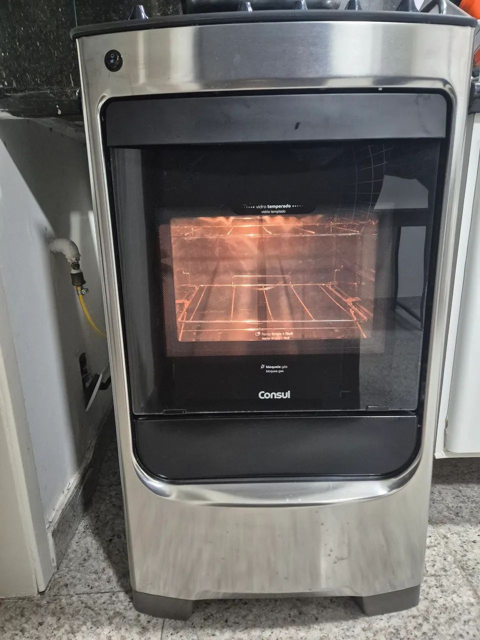 Fogão Inox 4 bocas Consul