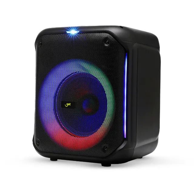 Caixa de Som Bluetooth Amp Get Cube 2 250W RMS Led Rgb USB/MicroSD - WZetta - Foto 5