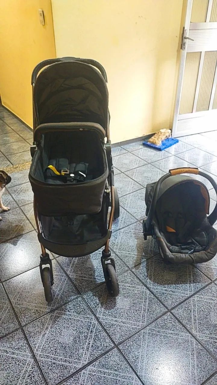 carrinho de bebê galzerano 3 em 1 - Foto 2
