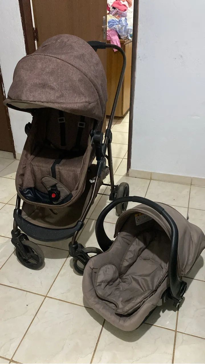 Carrinho moises galzerano e bebê conforto  - Foto 4
