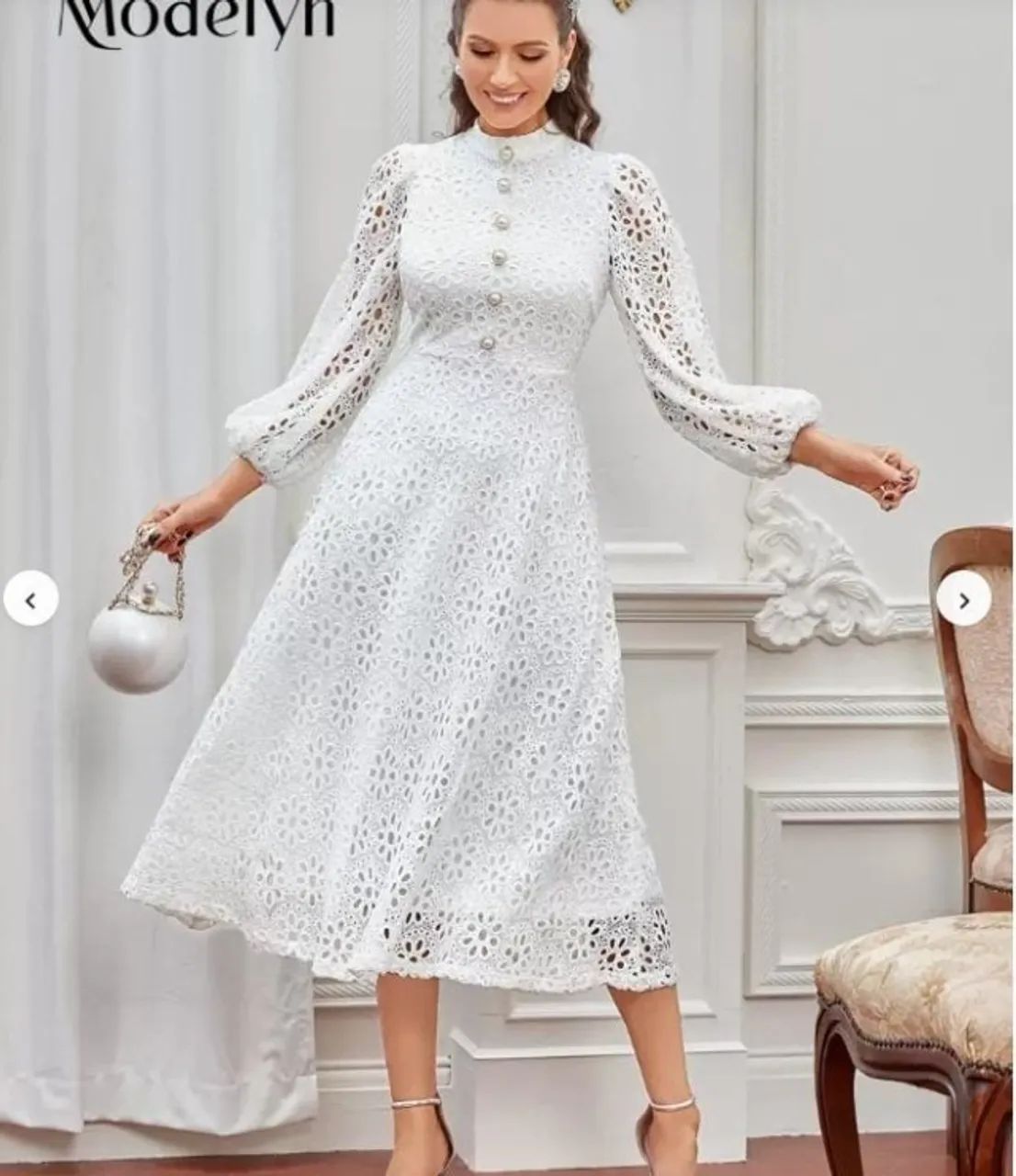 VESTIDO BRANCO PLUS SIZE