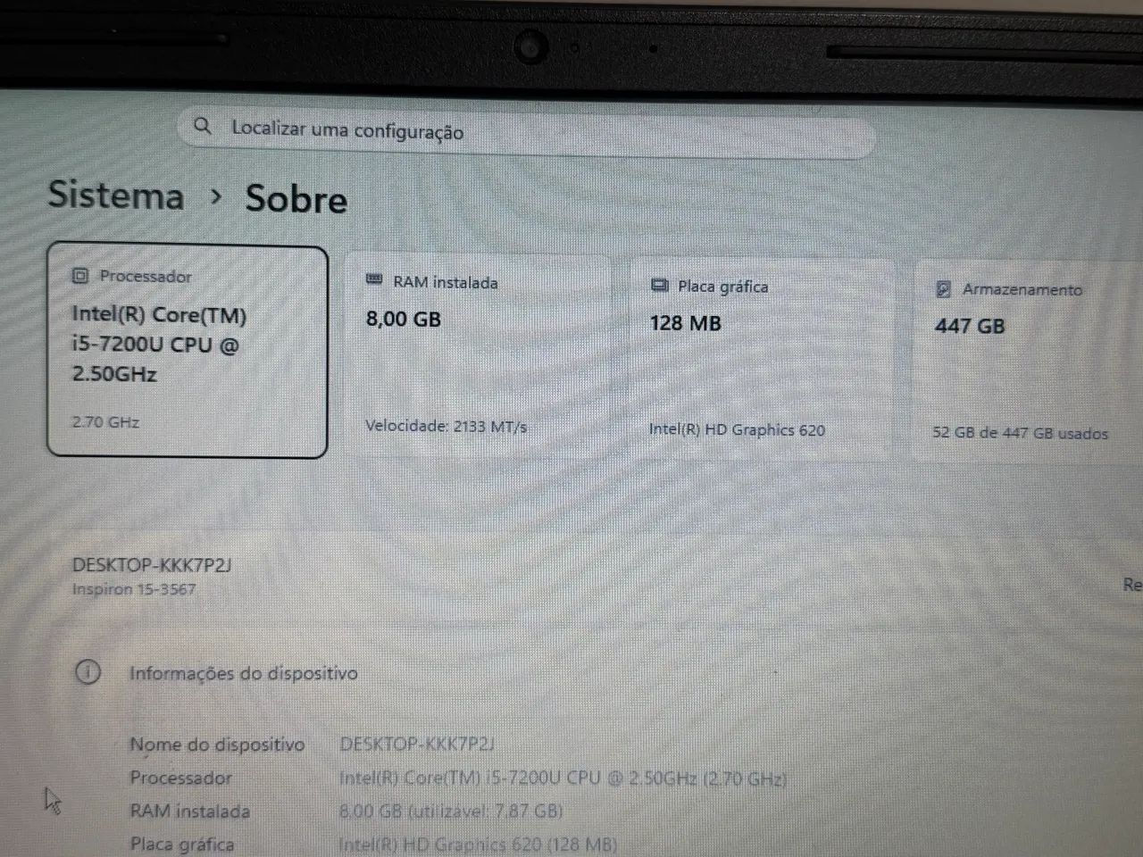 Vendo notebook Dell core i5 de 7a geração  - Foto 5