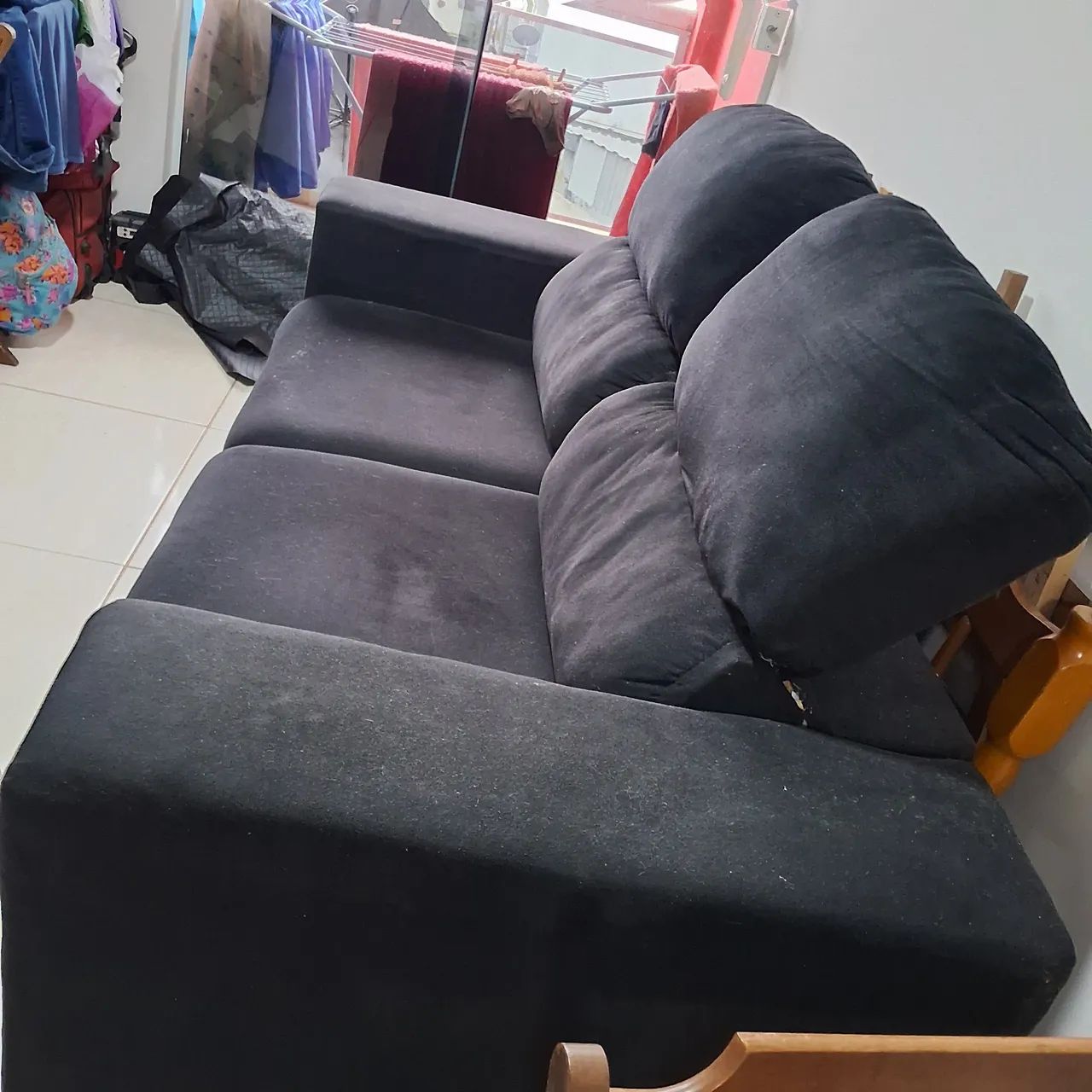 Vendo sofá retrátil de 2lugares usado - Foto 3
