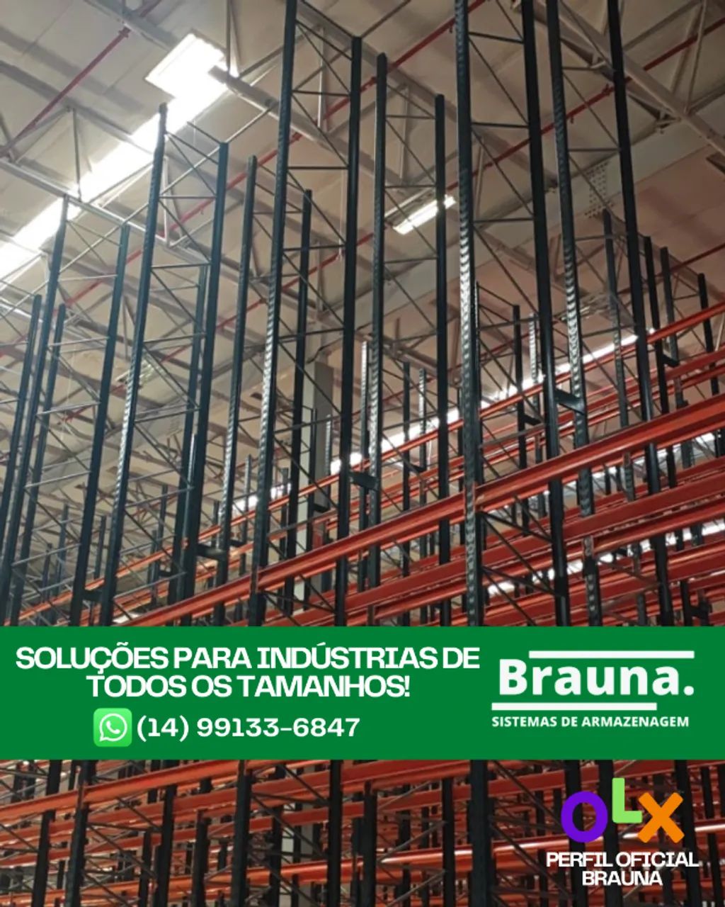 Estrutura de Armazenagem Pesada - Certificada ABNT