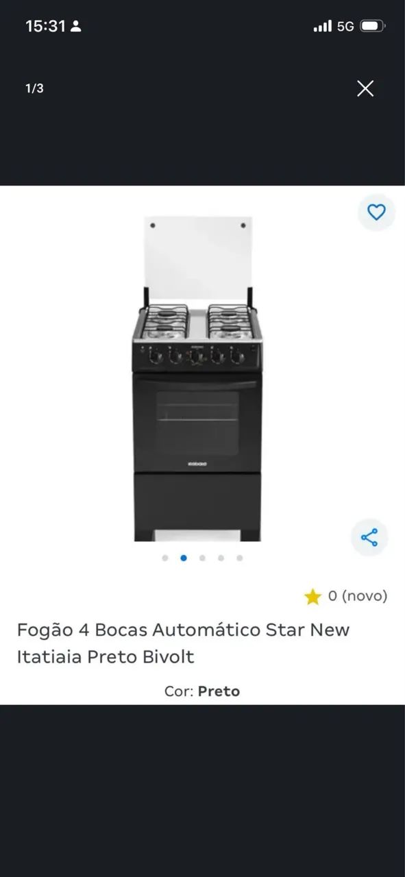 Fogão 4 bocas 