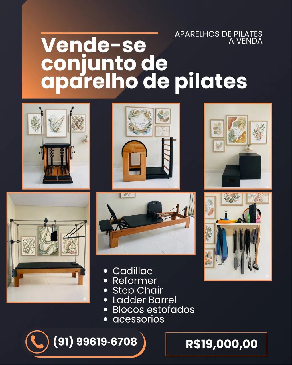 Studio de Pilates Completo - 4 Aparelhos Kauffer + Acessórios
