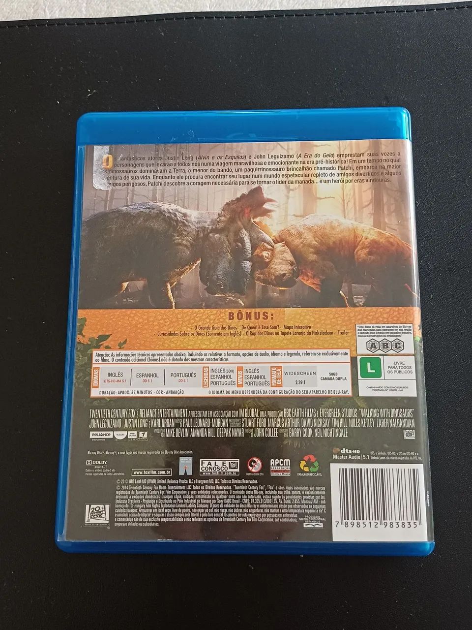 Blu-ray Caminhando Com Dinossauros O Filme - Original - Foto 2