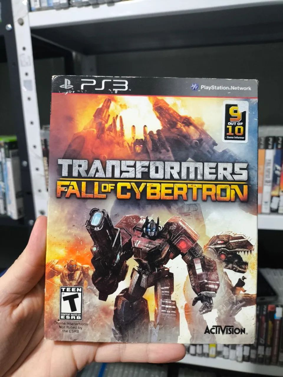 Transformers Fall of Cybertron PS3 com luva 