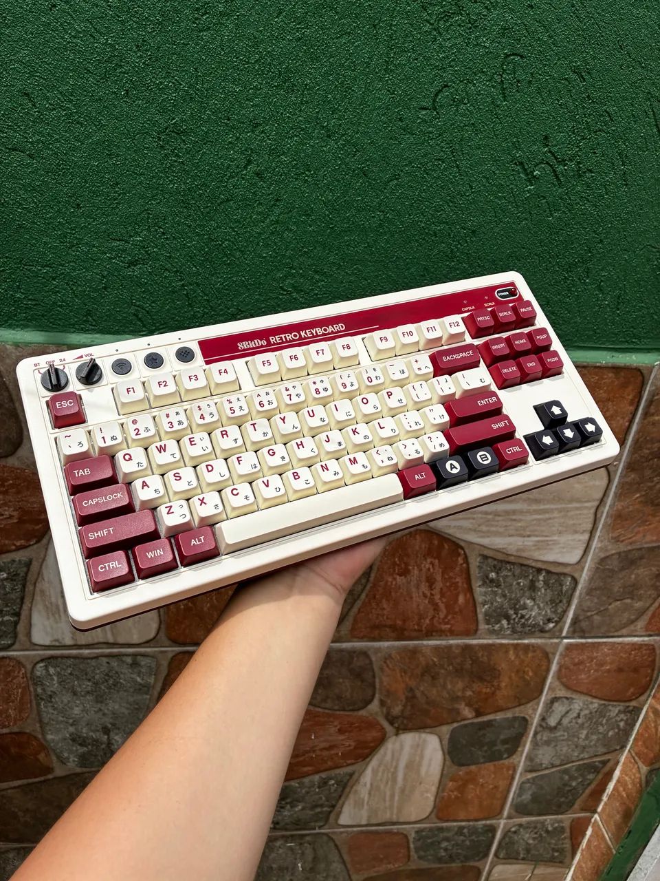 teclado mecânico gamer retrô 8BitDo