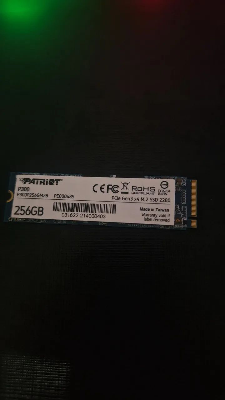 SSD NVME M.2 256gb