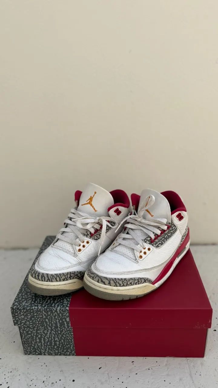 Jordan 3 Cardinal Red 2022 Original | Tam. (40) - Foto 2