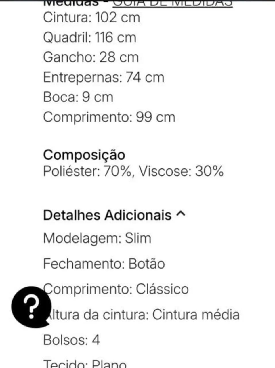 Calça Social Dorinhos Linea Diamante 46  - Foto 4